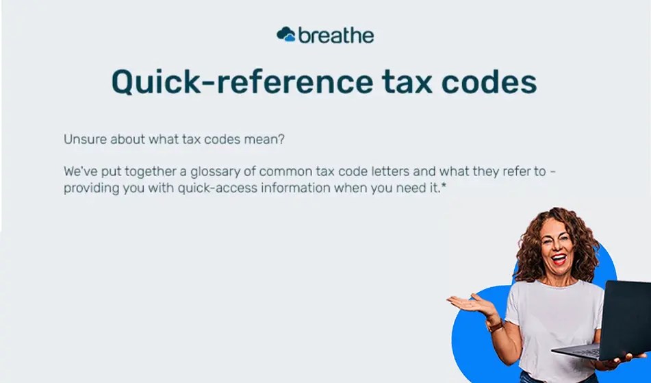 Quick Reference Tax Codes Factsheet - Artistic Colorful Illustration - Retina